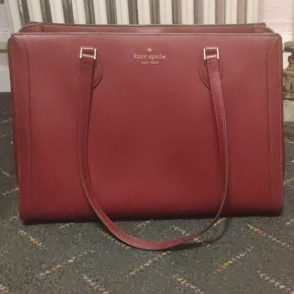 Kate Spade Burgundy Tote Bag